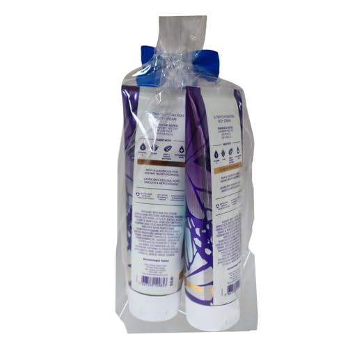 Bath & Body Works BUTTERFLY Ultimate Hydration Body Cream Gift Set with a Blue Bow for Holidays & Gifts - Pack of 2