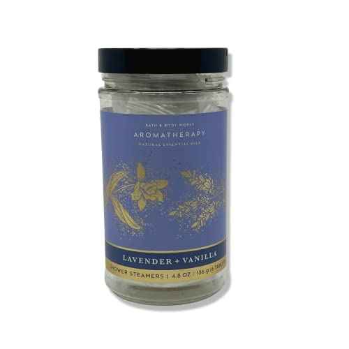 Bath & Body Works - Aromatherapy - Shower Steamers, 6 Tablets Each - 2 Pack Bundle - Lavender Vanilla and Eucalyptus Spearmint