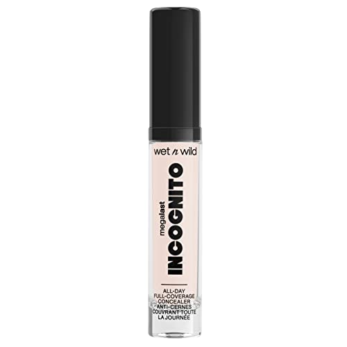wet n wild Mega Last Incognito All-Day Full Coverage Liquid Matte Concealer Bundle, Fair Beige & Light Beige, 0.18 Ounce Each