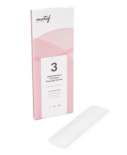 Motif Medical, Stage 3 Restore, Scar Care Dressing, C-Section Bandage System, Maternity Skin Care Accessories - 4 Dressings