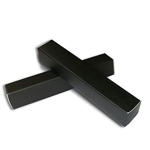 50 Pcs Black Kraft Lip Gloss Boxes 4.72x0.78 inch