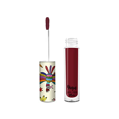 Yuya - Cosmetics Republics "Chiquita" Liquid Matte Lipstick | Exclusive Distinctive Design on Cap, Sleek Matte Finish, Intense Wine Color, Long-Lasting Formula, and Easy to Apply