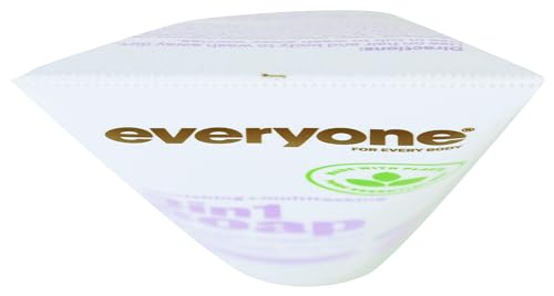 Everyone for Every Body 3-in-1 Soap Travel Size, Body Wash, Bubble Bath, and Shampoo, Vanilla and Lavender, 2 Fl Oz- (Container May Vary)