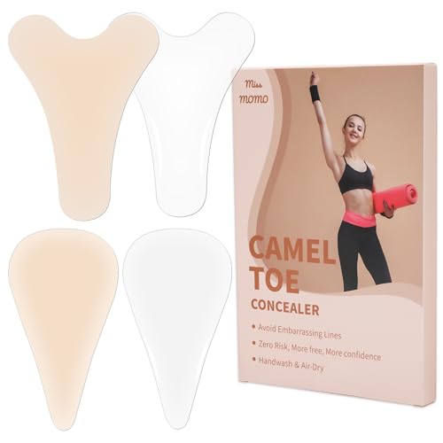 Seamless Camel Toe Concealer, Reusable Silicone in Skin Tone & Transparent