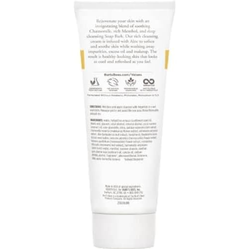 Burt's Bees Soap Bark & Chamomile Deep Cleansing Cream, 6 Oz