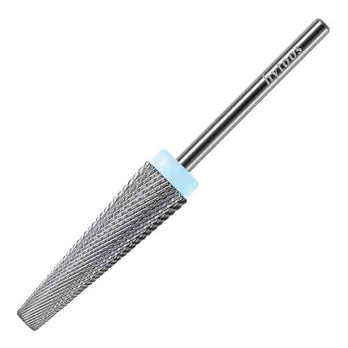 24mm Super Long 5 in 1 Nail Drill Bits, Cross Tapered Carbide Bit, 3/32" Two-way Rotate for Both Hand, Remove Acrylic Nails/Gel, Electric File Tool Drills Manicure Accessories (2XF)