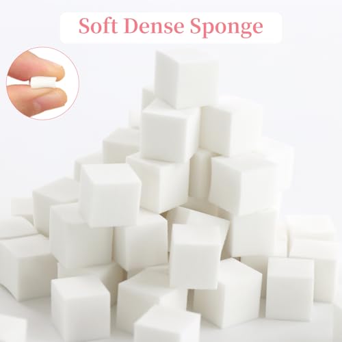 500-Piece Mini Disposable Nail Sponges Set for Ombre & Gradient Nail Art