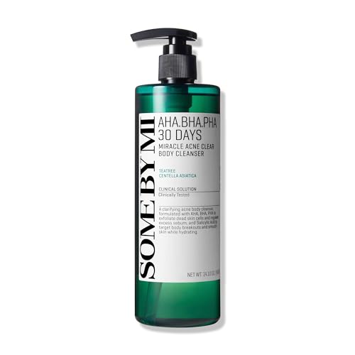 SOME BY MI AHA BHA PHA 30 Days Miracle Acne Clear Body Cleanser 13.5oz ? Salicylic Acid & Tea Tree Acne Body Wash ? Deep Cleansing, Sulfate & Paraben Free Korean Skin care