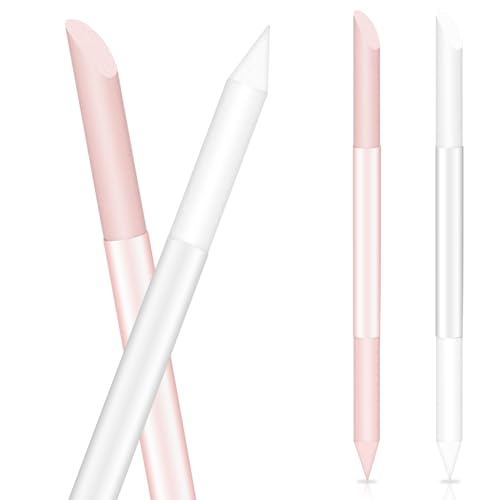Glass Cuticle Pusher Set of 2 - Double-Headed Crystal Manicure Sticks