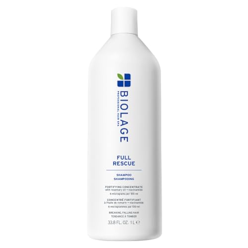 Biolage Full Rescue Shampoo - Fortifies & Strengthens for Stronger Hair, Longer Lengths in 4 weeks*, Instantly Fuller-Looking Hair, Rosemary Oil & Niacinamide, Vegan & Cruelty-Free