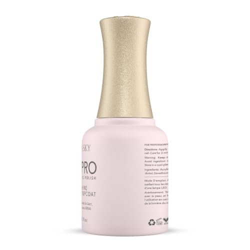 Kiara Sky HEMA-Free No-Wipe Gel Top Coat - High Gloss UV/LED, 0.5 fl oz