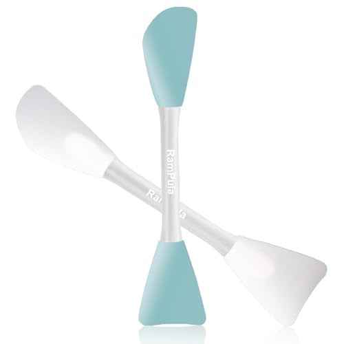 Mask Applicator Silicone Face Brush Face Mud Cream,Clay Mask,DIY,Modeling Mask Brushes DIY Mud Mixing Spatula Double-end Handheld Scoop Skin Care Make up Foundation Gel Cosmetic Tools
