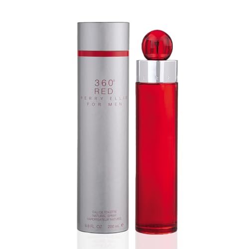 Perry Ellis 360° Red Spicy Eau De Toilette Men’s Cologne - Long Lasting Fragrance, 6.8 fl oz