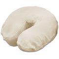 Body Linen Flannel Massage Face Rest Covers - 100% Cotton 10-Pack (Natural)