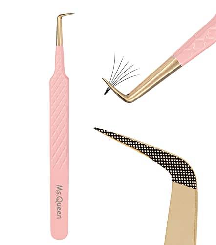 Ms.Queen 90° Lash Extension Tweezers – Fiber Tip Precision