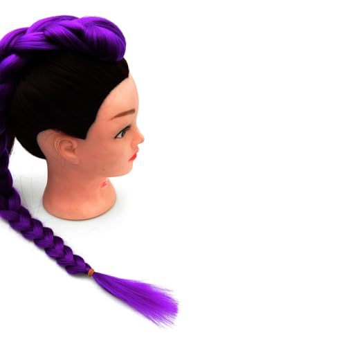 Purple Braid Hair Extensions 26 Inch Ponytail