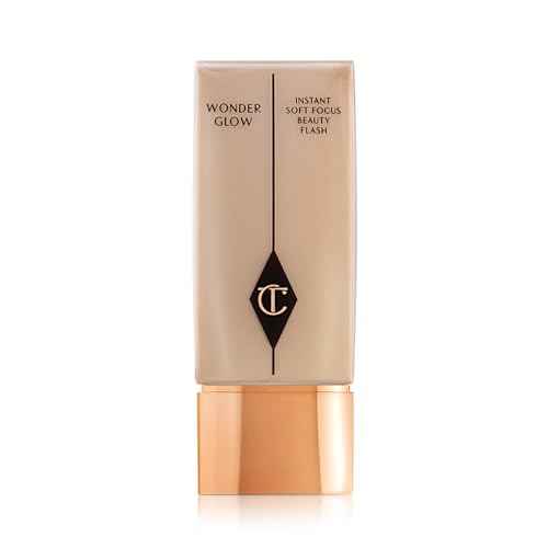 Charlotte Tilbury Wonderglow Face Primer - Soft-Focus, Illuminating Dewy Primer to Hydrate & Blur the Look of Imperfections, Fine Lines & Wrinkles - Infused with Hyaluronic Acid & Rosehip Oil