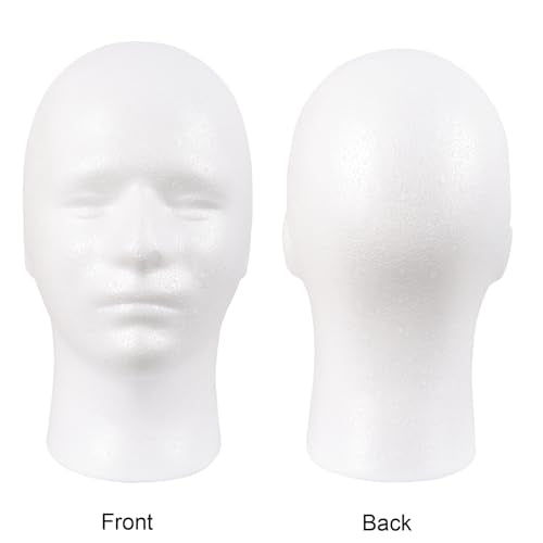 Foam Wig Head Mannequin Display Stand for Styling