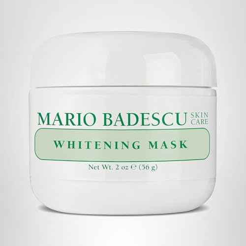 Mario Badescu Kojic Acid Whitening Mask - Illuminating Face Mask for Brightening, Hydration & Discoloration - With Grapeseed Oil, Beeswax & Vitamin E for Smoother, Radiant Skin, 2 Oz