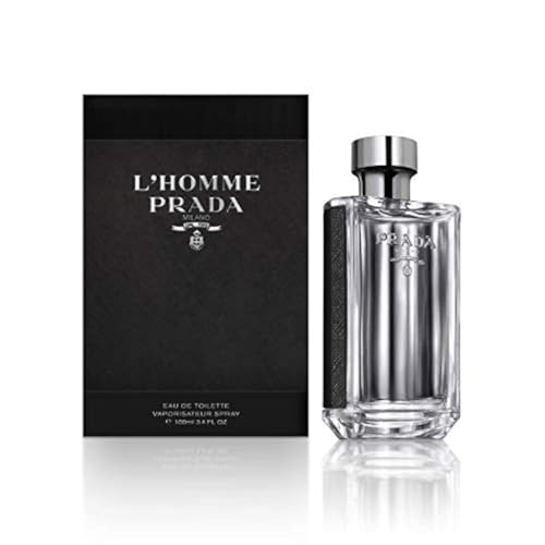Prada L'Homme Eau de Toilette Spray for Men – 3.4 oz / 100ml Fragrance