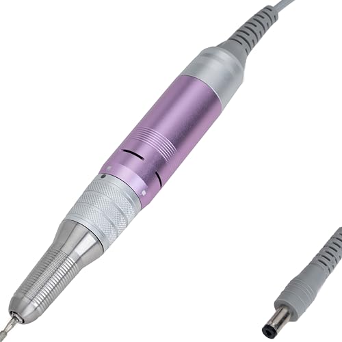 Delanie Handpiece for Delanie Professional Nail Drill Electric Nail File, 35000 RPM Replacement Hand Piece, Purple