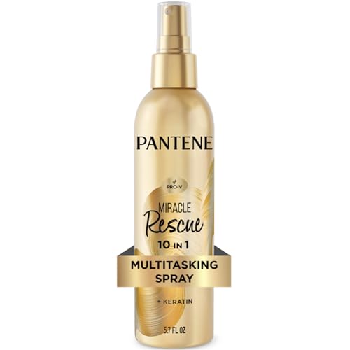 Pantene Miracle Rescue 10-in-1 Multitasking Hair Spray with Heat Protection 5.7 oz (Pack of 1)