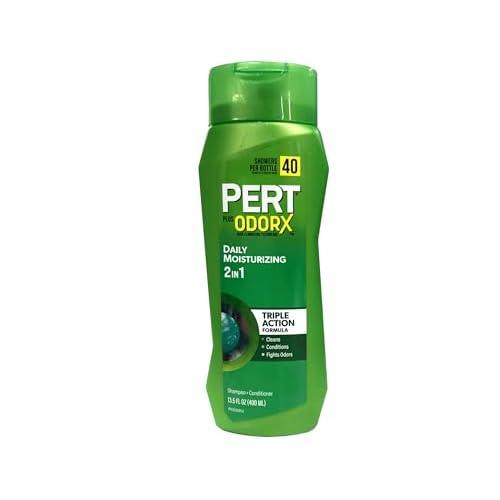 PERT 2 in 1 Clasic Clean Shampoo and Conditioner - Mens Shampoo for Daily Use - Hair Conditioner for Men - Removes Dirt, Oil, and Build Up - 13.5 oz