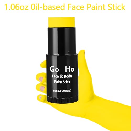 Go Ho Yellow Face Paint Stick - Waterproof Blendable Makeup