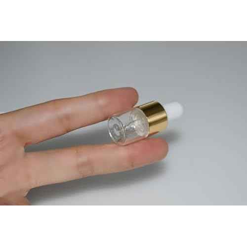 Small Dropper Bottle, 10pcs 1ml Mini Sample Dropper Bottles Mini Makeup Containers for Travel Liquids Tiny Glass