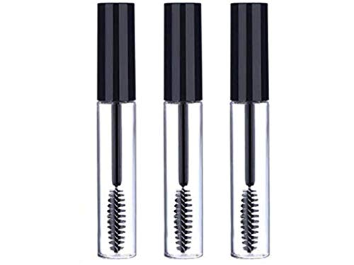 3 Pack Empty Mascara Tube with Wand - 10ml Eyelash & Eyebrow Serum Bottles