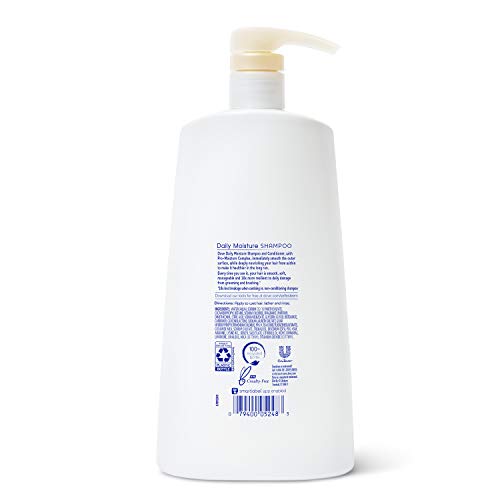 Dove Nutritive Solutions Moisturizing Shampoo with Pump for Normal to Dry Hair Daily Moisture with Pro-Moisture Complex for Manageable and Silky Hair 25.4 oz