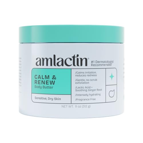 Amlactin Calm & Renew Body Butter for Sensitive Dry Skin - 11 oz