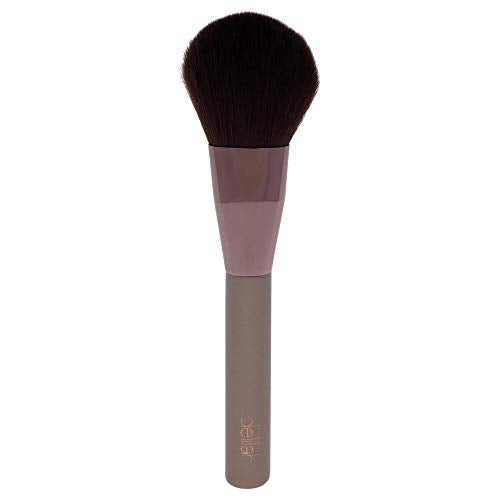 delilah - Large Powder Complexion Brush - Flat, Arched Shaped - Synthetic Fibre Blends - Loose or Pressed Powders - Wooden HAndle - For all Skin Type - Cruelty Free - 1 Pc