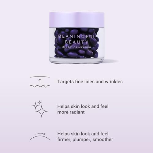 Meaningful Beauty Wrinkle Smoothing Capsules Advanced Formula With Hyaluronic Acid , 60 Count