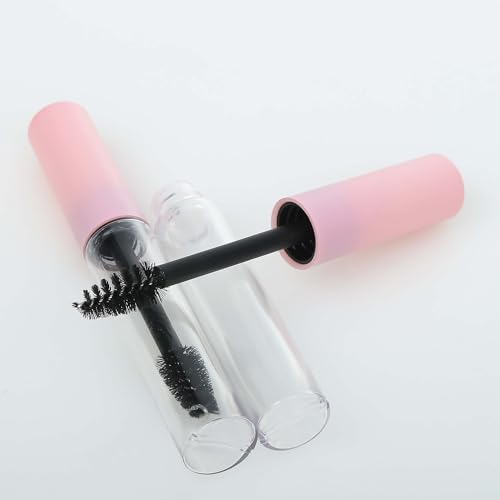 10pcs 5ml Pink Empty Mascara Tubes with Stoppers & Wand Caps