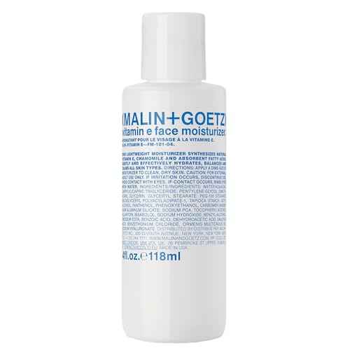 Malin + Goetz Vitamin E Face Moisturizer | Lightweight Hydrating Daily Face Cream Balancing All Skin Types | Fragrance-Free, Vegan | 4 Fl Oz & 8.5 Fl Oz