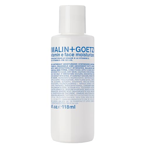 MALIN+GOETZ Vitamin E Face Moisturizer | Lightweight Hydrating Daily Face Cream Balancing All Skin Types | Fragrance-Free, Vegan | 4 Fl Oz & 8.5 Fl Oz