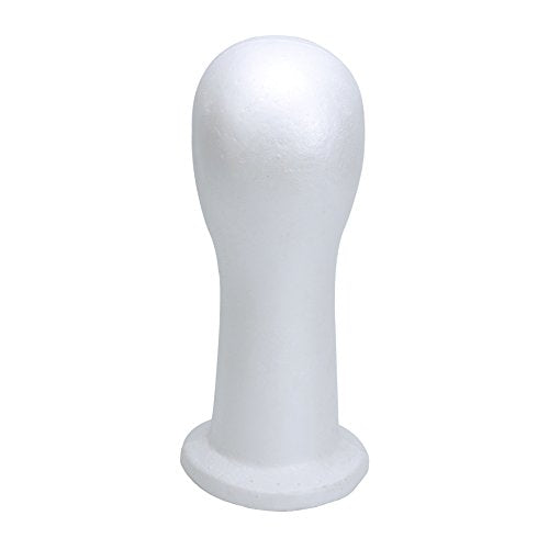 15" Foam Mannequin Head Display Stand for Wigs & Hats