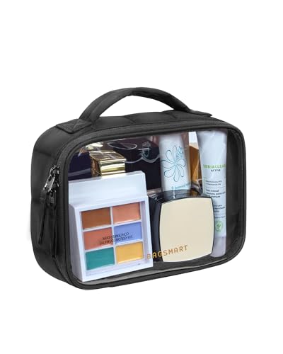 BAGSMART TSA-Approved Clear Toiletry Bag with Puffy Edge