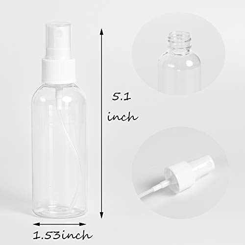 3 Pack 2.7oz Travel Spray Bottles, Mini Fine Mist Refillable