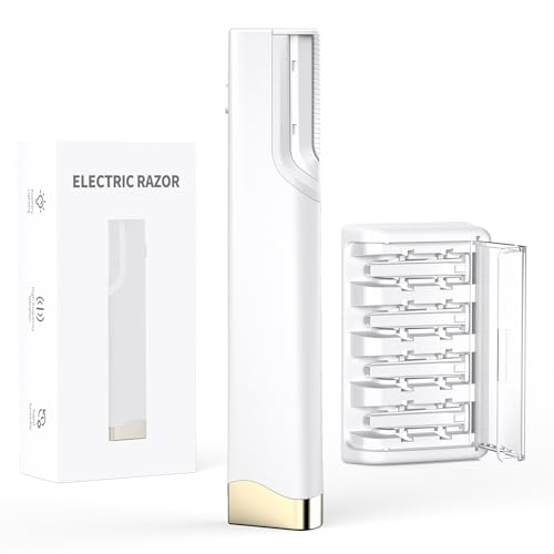 Sonic Dermaplane Razor for Women Face, 3-Speed Rechargeable Facial Hair Remover & Exfoliating Dermaplaning Tool, Gentle Face Shaver for Peach Fuzz, Smooth Skin Radiant Glow, with 4 Replacement Blades