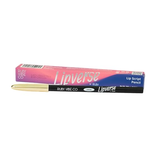 RUBY VIBE CO Lip Liner Pencil - Cocoa, Long-Wearing & Smudge-Resistant