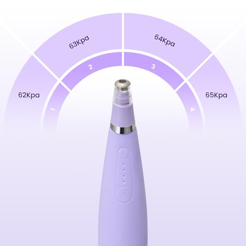 UNOISETION Diamond Microdermabrasion Machine£¬4 Modes Diamond Microdermabrasion Dermabrasion Machine Tool- - 2 Diamond Tips - 3 Heads - Blackhead Blemishes Remover£¨Purple£©