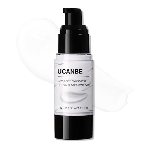 White Liquid Foundation for Halloween Makeup, Costume & Cosplay