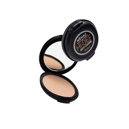 M?NAJI Anti-Shine Powder (HDPV) - Anti-Shine Face Make-Up for Men - Natural Looking Makeup - Mens Cosmetics - Medium