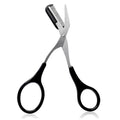 Professional Eyebrow Trimmer Scissors with Comb - Non-Slip Grip for Men & Women