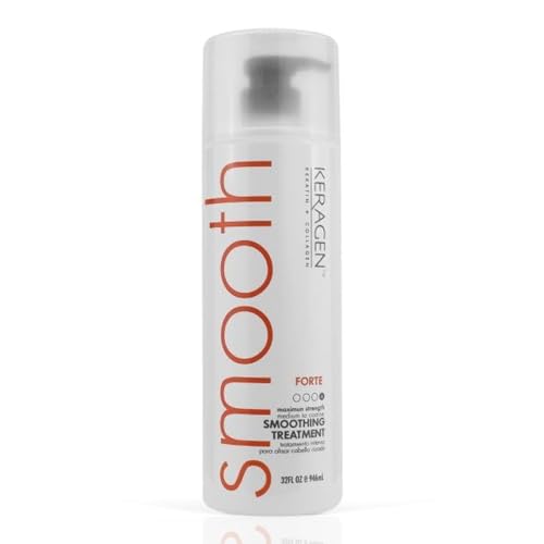 KERAGEN FORTE Hair Smoothing Treatment | 32 oz Salon Professional