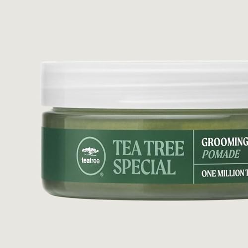 Tea Tree Grooming Pomade - Flexible Hold & Shine, 3 oz