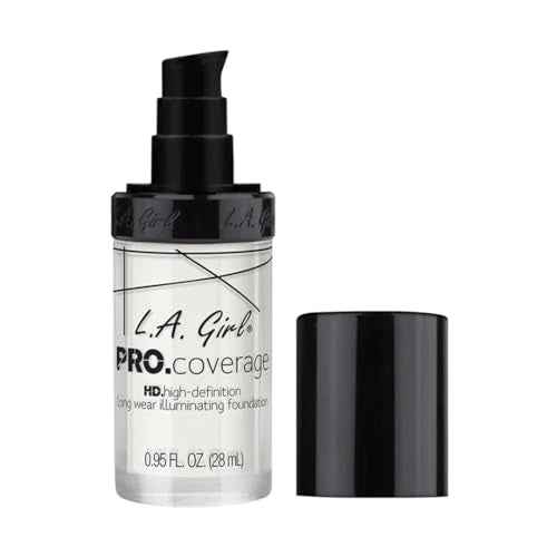 L.A. Girl Pro Coverage Liquid Foundation, White, 0.95 Fl Oz