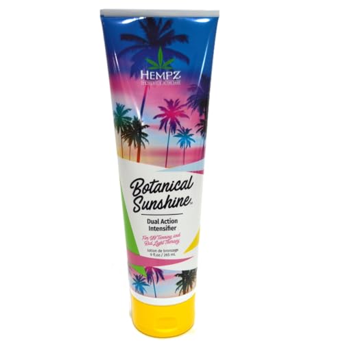 Hempz Botanical Sunshine Dual Action Intensifier for UV Tanning & Red Light Therapy 9oz